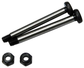 ST Racing Concepts - POLISHED STEEL REAR OUTER HINGE PIN WITH LOCK NUTS BLACK - Hobby Recreation Products