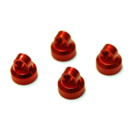 ST Racing Concepts - Red CNC Machined Aluminum Upper Shock Caps, for Associated Enduro, 4pcs - Hobby Recreation Products