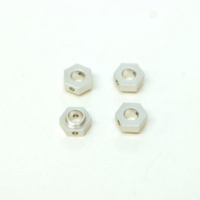 ST Racing Concepts - Silver CNC Machined Aluminum Wheel Hex Adapters (4pc) for Traxxas TRX-4 - Hobby Recreation Products