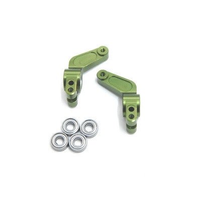 ST Racing Concepts - STRC OVERSIZED ALUMINUM REAR HUB CARRIER W/BEARINGS (GREEN) - Hobby Recreation Products