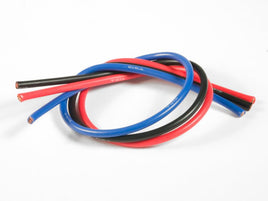 TQ Wire - 13 Gauge Super Flexible Wire- 1' ea. Black, Red, Blue - Hobby Recreation Products