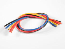 TQ Wire - 16 Gauge Super Flexible Wire- 1' ea. Black, Red, Blue, Yellow, Orange - Hobby Recreation Products