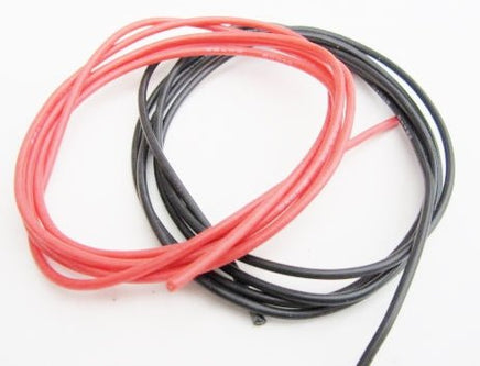 TQ Wire - 22 Gauge Super Flexible Wire- Black and Red 3' - Hobby Recreation Products