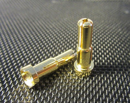 TQ Wire - 4mm + 5mm Double Male Bullets (pr.) Gold 20mm - Hobby Recreation Products