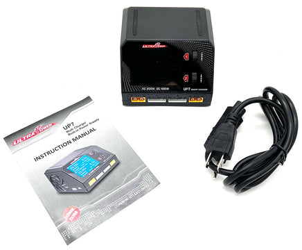 Ultra Power Technology - UP7 AC 200W / DC 400W Dual Port Multi-Chemistry Smart Charger - Hobby Recreation Products