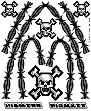 XXX Main Racing - Barbed Wire Internal Graphic - Hobby Recreation Products