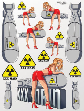 XXX Main Racing - Da Bomb Sticker Sheet - Hobby Recreation Products