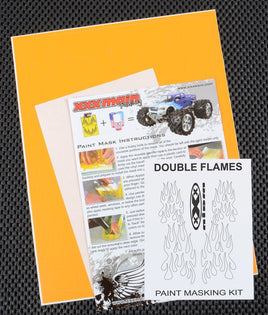 XXX Main Racing - Double Flames Paint Mask - Hobby Recreation Products