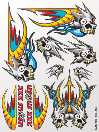 XXX Main Racing - Skullops Sticker Sheet - Hobby Recreation Products
