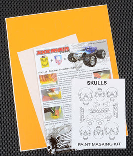 XXX Main Racing - Skulls Paint Mask - Hobby Recreation Products
