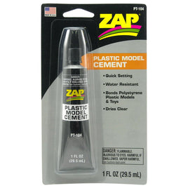 ZAP Glue - Plastic Model Cement 1oz - Hobby Recreation Products