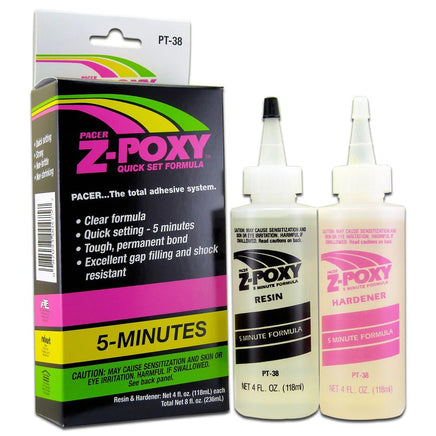ZAP Glue - Z-Poxy Quick Set Formula 8oz - Hobby Recreation Products