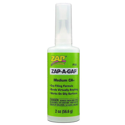 ZAP Glue - Zap-A-Gap CA+ Glue 1oz - Hobby Recreation Products