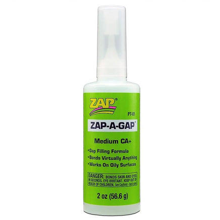 ZAP Glue - Zap-A-Gap CA+ Glue 2oz - Hobby Recreation Products