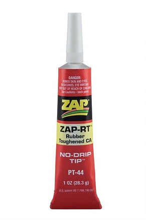 ZAP Glue - Zap-RT Rubber Toughened CA 1oz Tube - Hobby Recreation Products