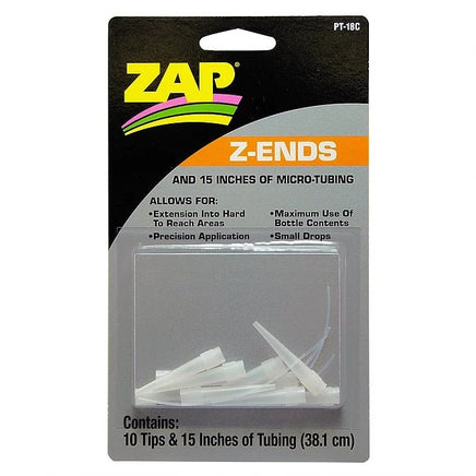 ZAP Glue - Zap Z-Ends (10) & Teflon Tubing - Hobby Recreation Products